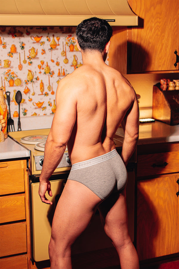 Classic Y-Front Brief - Heather Gray